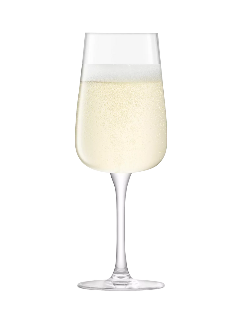 LSA International Arc champagne flutes set of 2 280ml (British brand)