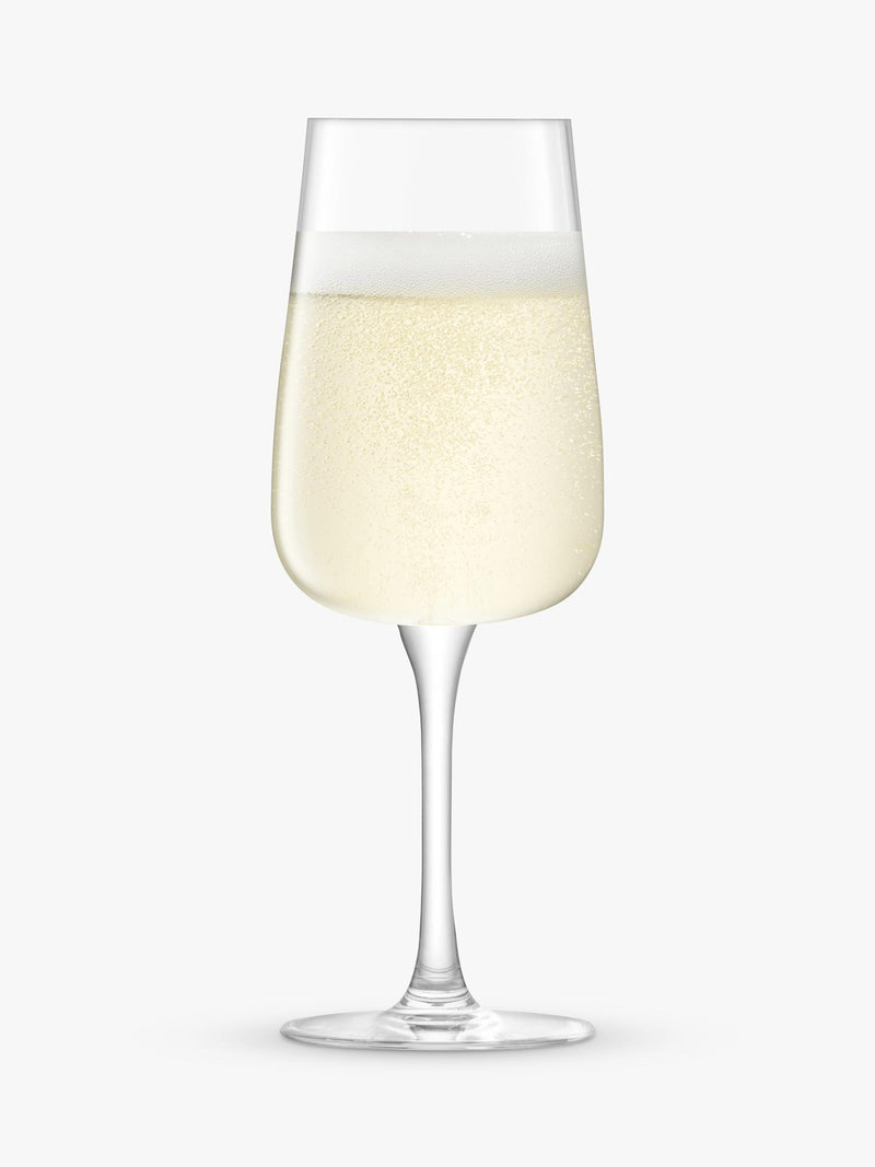 LSA International Arc champagne flutes set of 2 280ml (British brand)