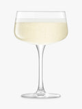 LSA International Arc champagne saucer set of 2 clear 250ml - British product