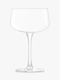 LSA International Arc champagne saucer set of 2 clear 250ml - British product