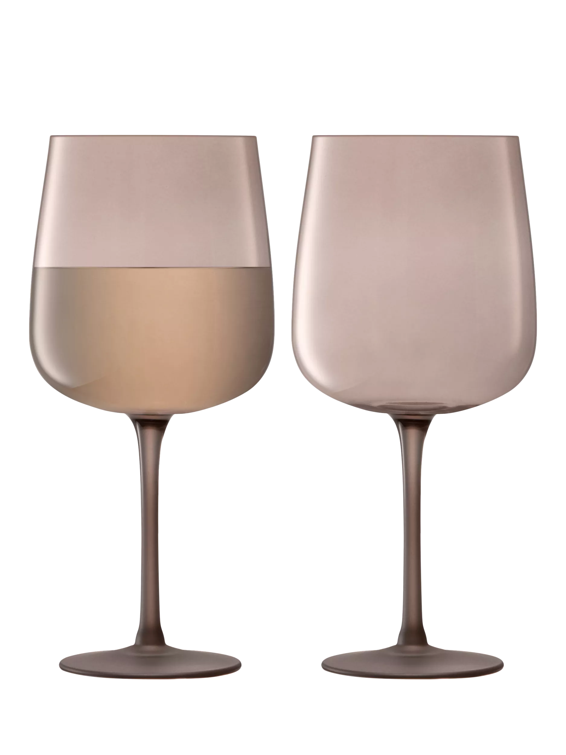 LSA International Arc Contrast wine glasses 330ml set of 2 Earth, imported from the UK