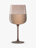 LSA International Arc Contrast wine glasses 330ml set of 2 Earth, imported from the UK