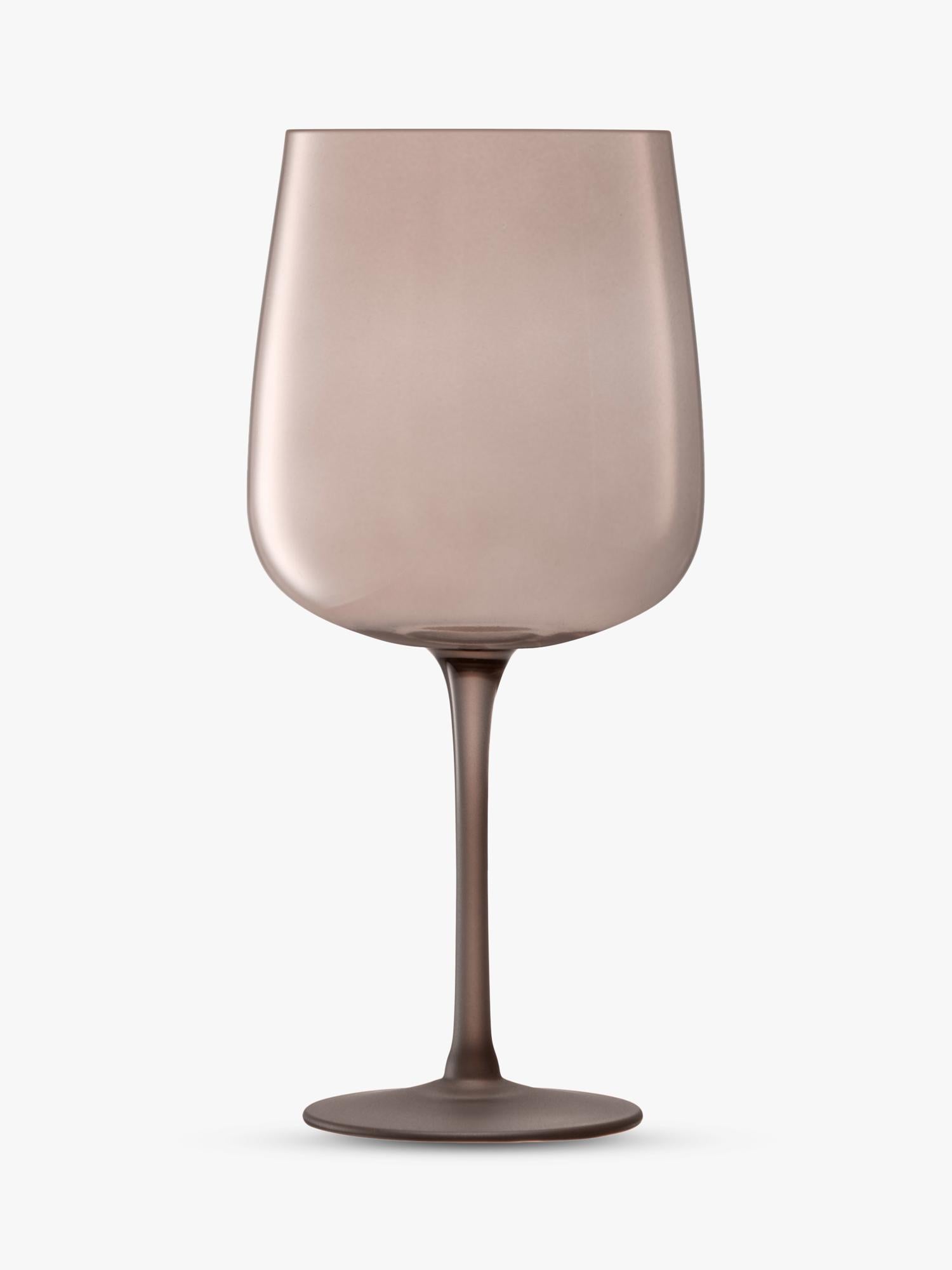 LSA International Arc Contrast wine glasses 330ml set of 2 Earth, imported from the UK