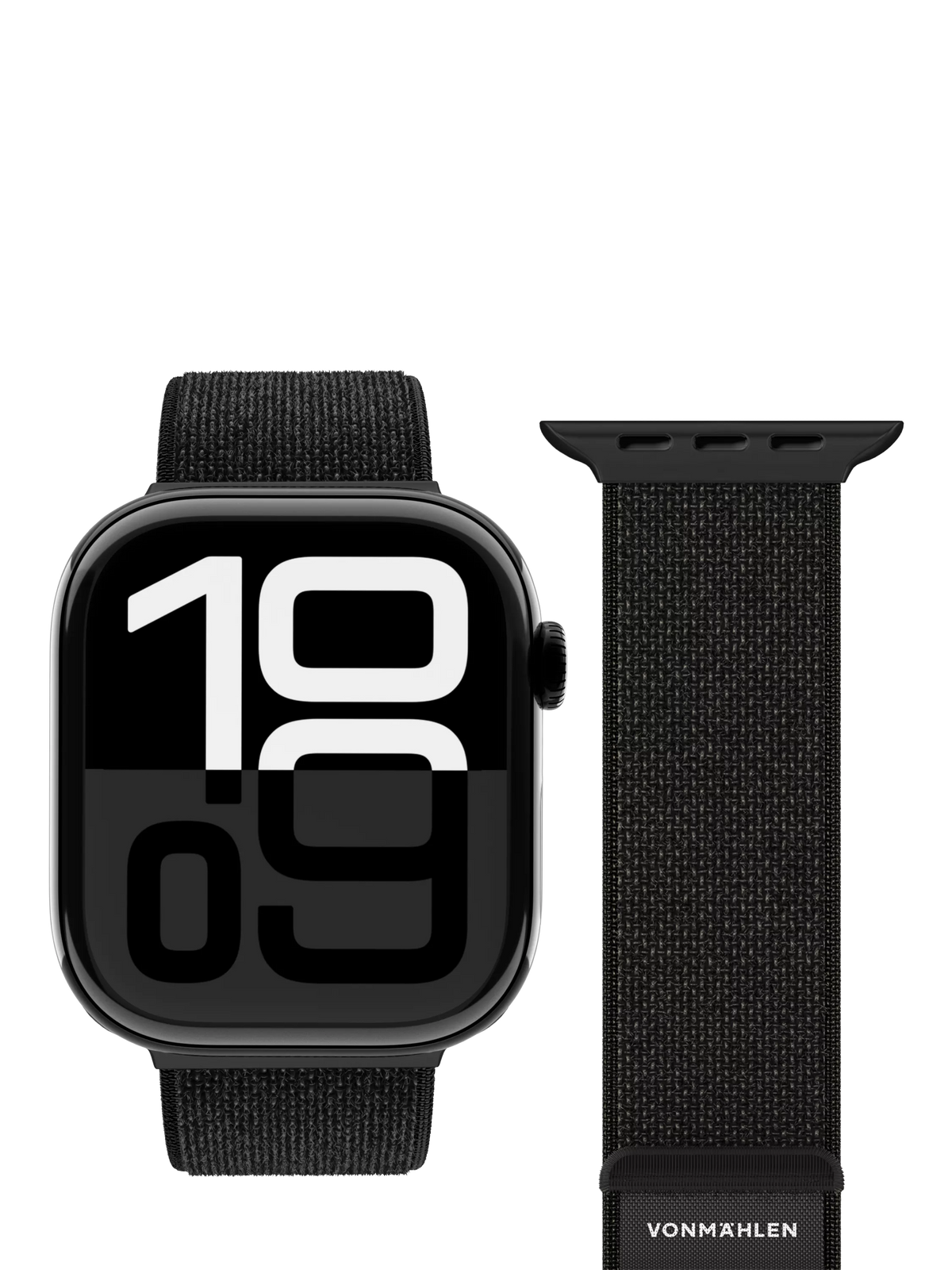 Vonmählen Fitness Loop 2 black watch band for Apple Watch 44-49mm, UK version