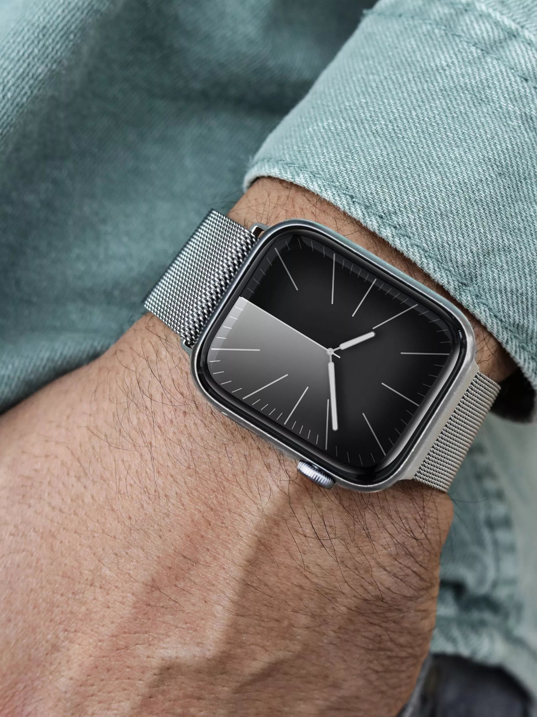Vonmählen Milanese Loop 2 silver band, imported from the UK