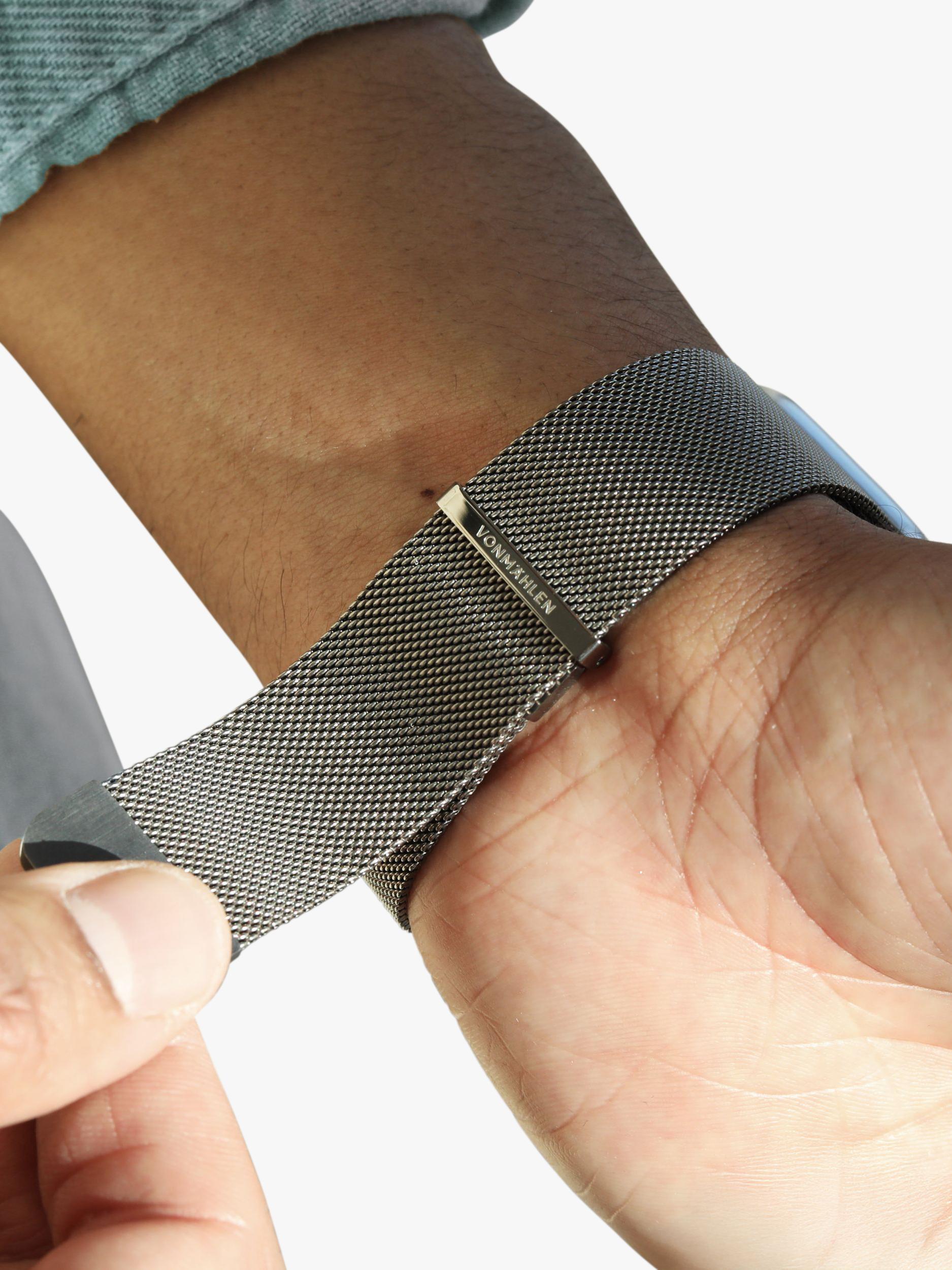 Vonmählen Milanese Loop 2 silver band, imported from the UK