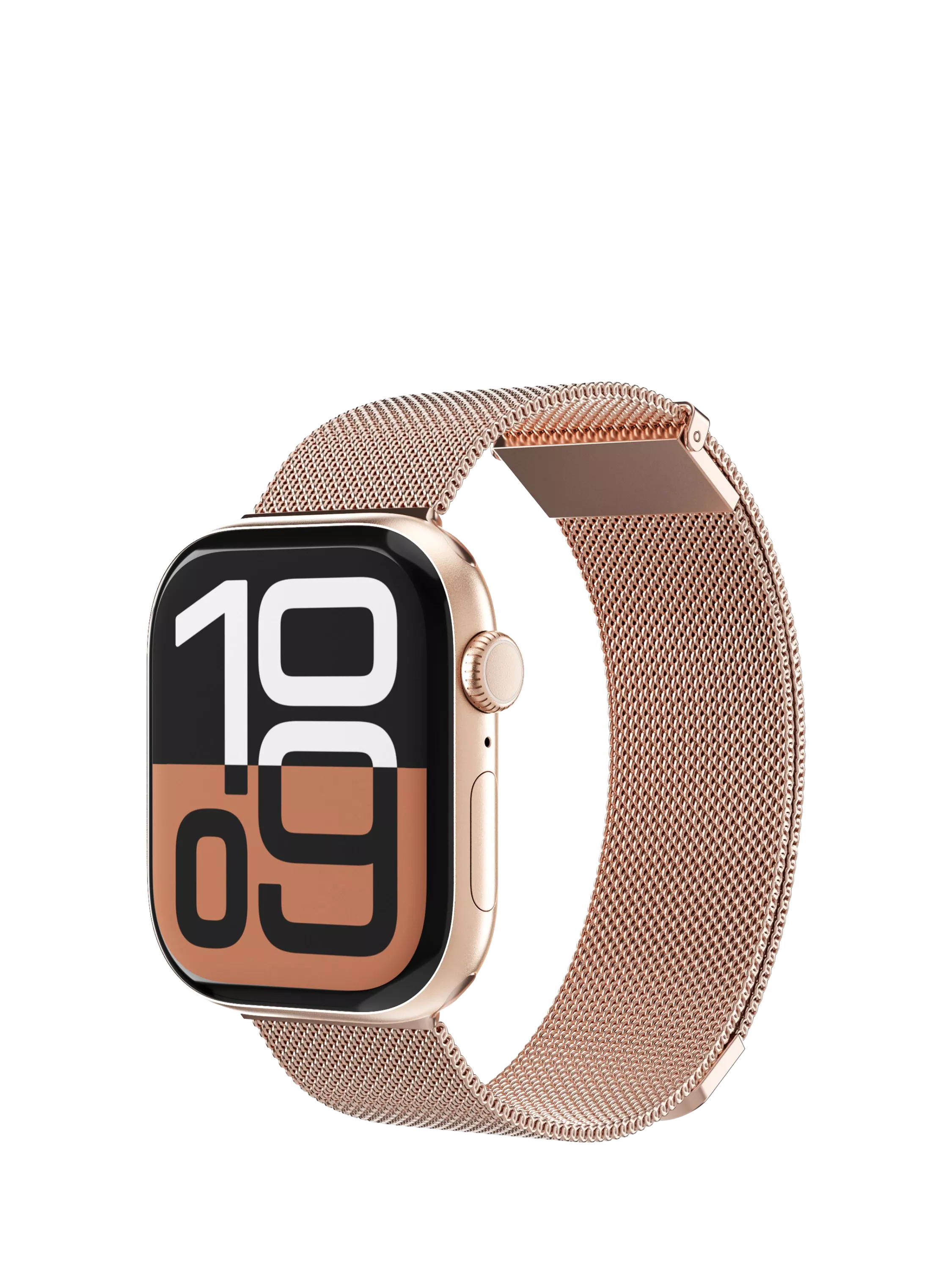 Vonmählen Milanese Loop 2 rose gold watch strap for Apple Watch, imported from the UK