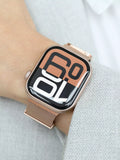 Vonmählen Milanese Loop 2 rose gold watch strap for Apple Watch, imported from the UK
