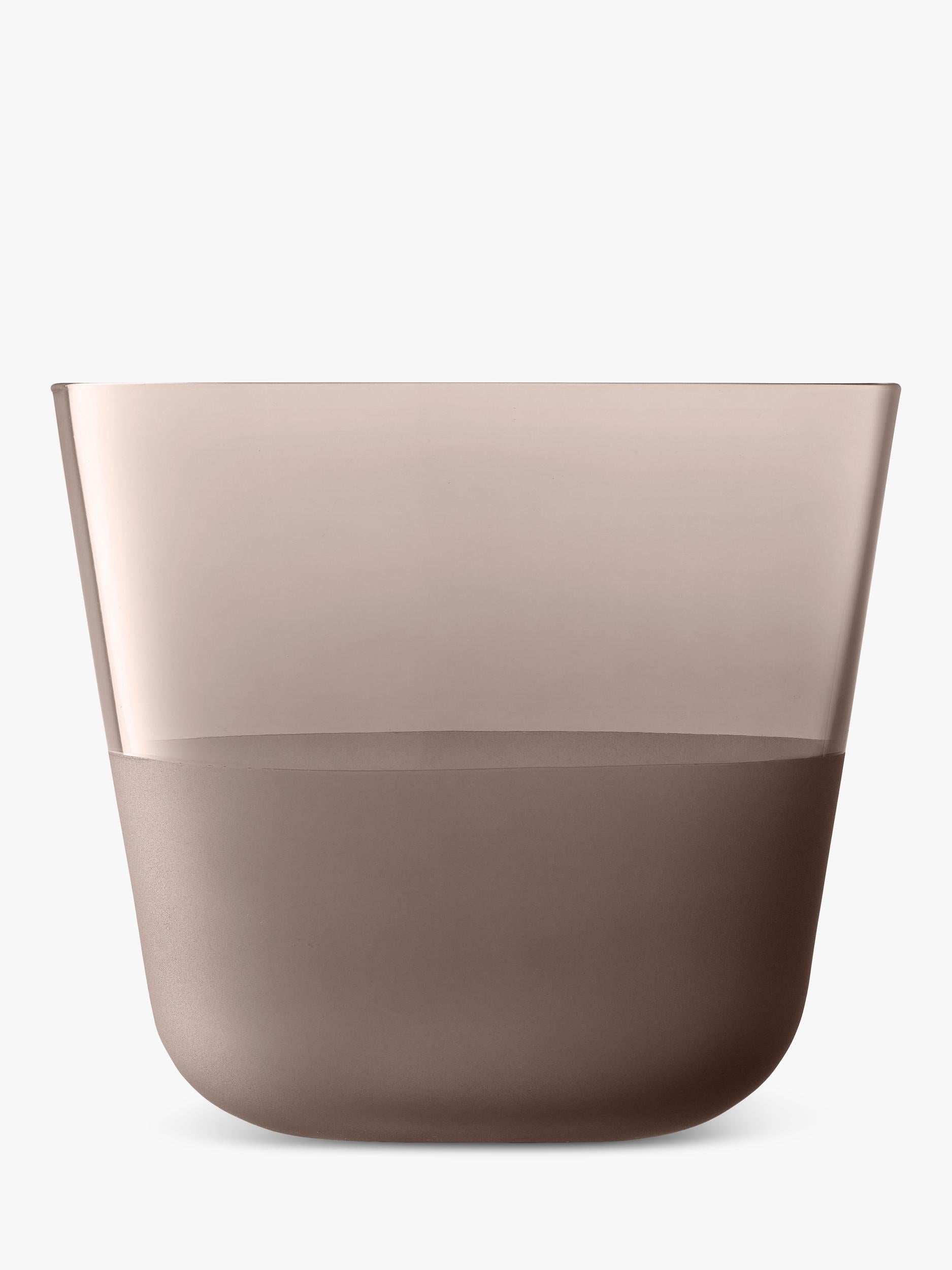 LSA Arc Contrast glass tumblers Earth 260ml set - British product