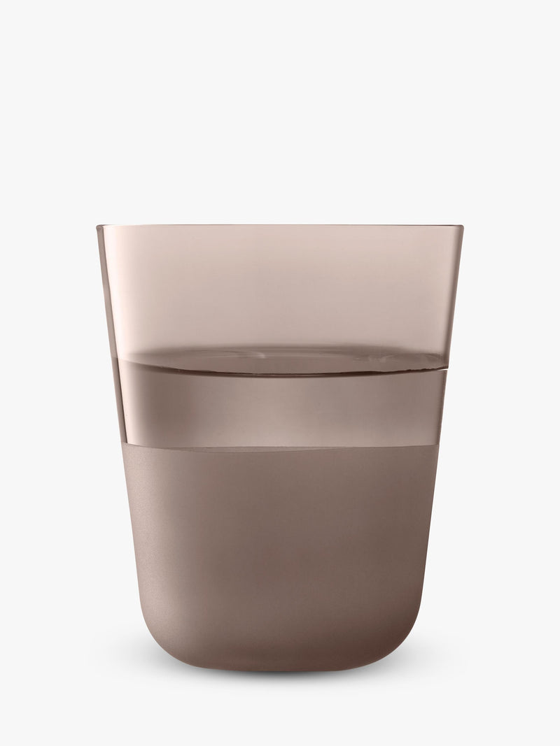 LSA International Arc Contrast glass tumblers, UK version