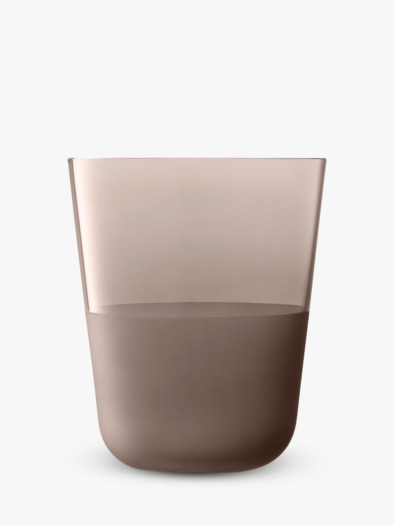 LSA International Arc Contrast glass tumblers, UK version