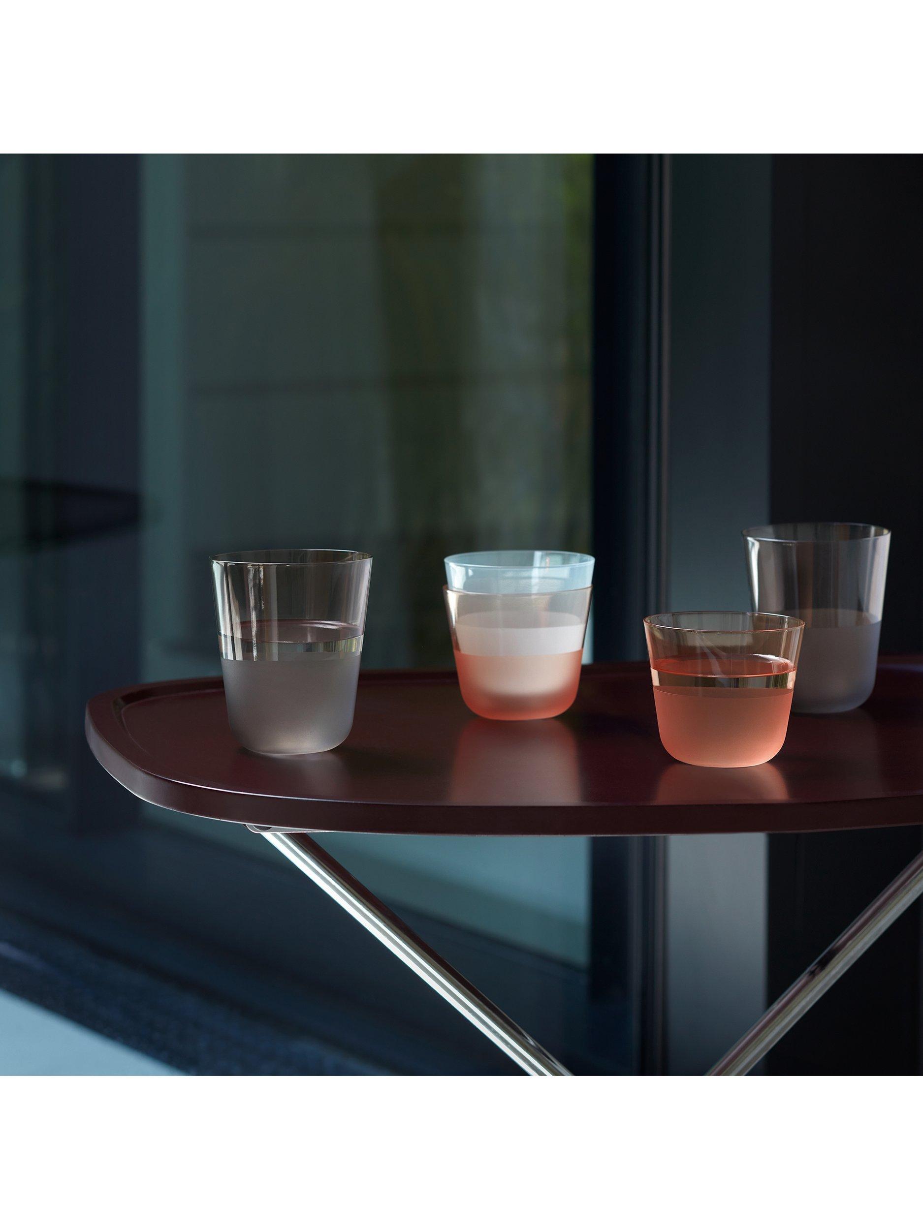 LSA International Arc Contrast glass tumblers, UK version