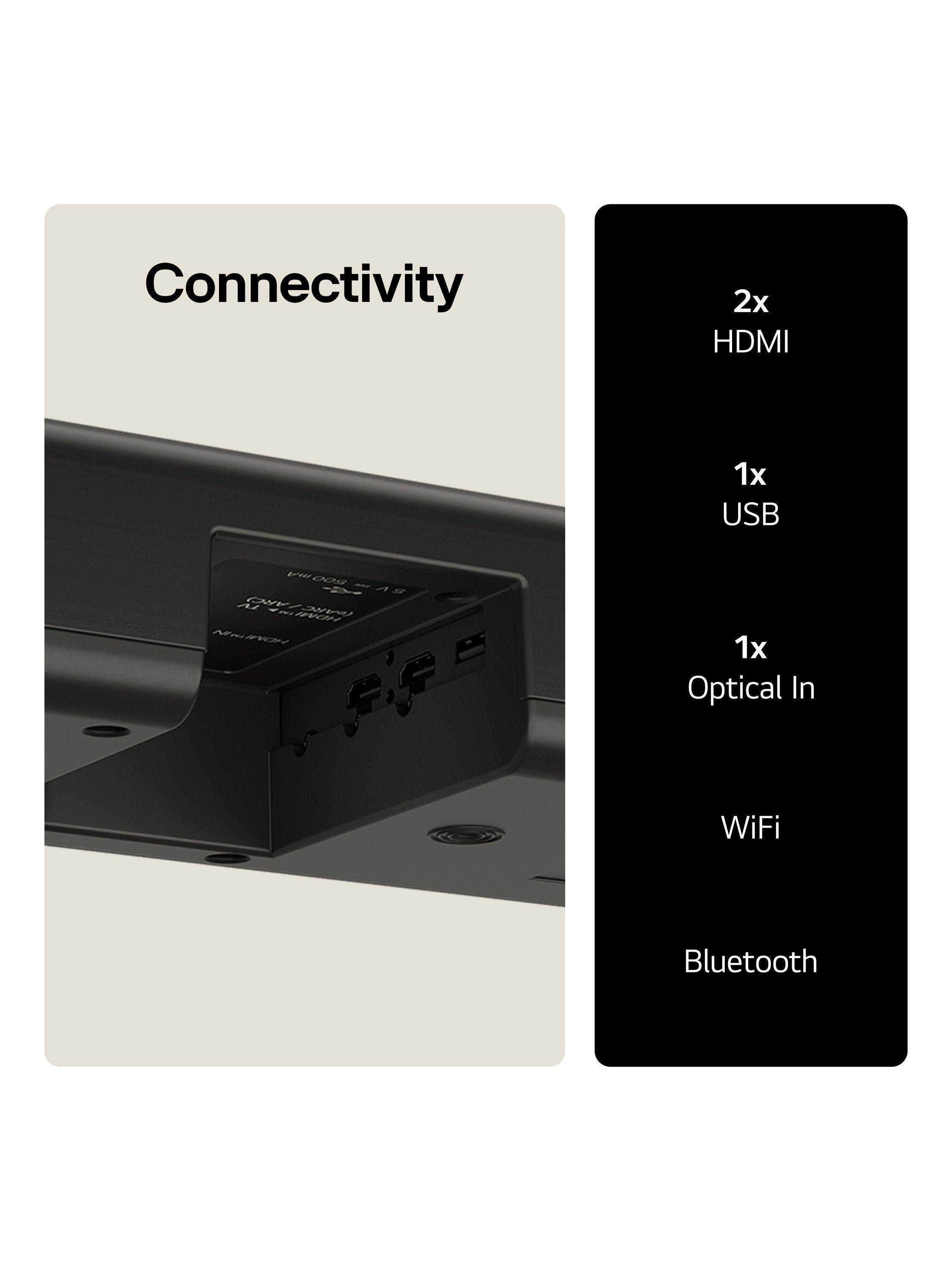 LG US80TY soundbar with wireless subwoofer, UK version