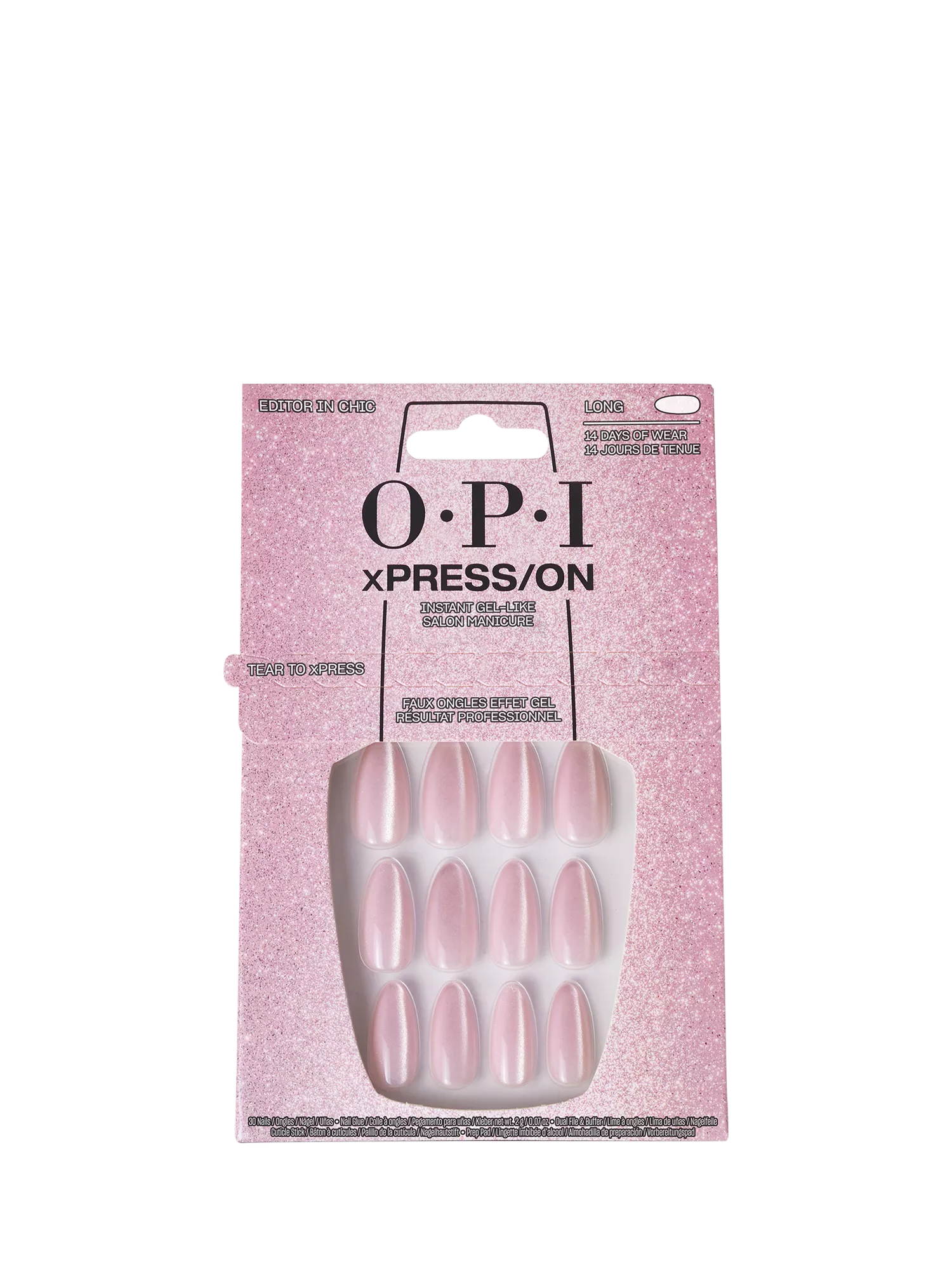 OPI press on nails Editor in Chic baby pink - British product