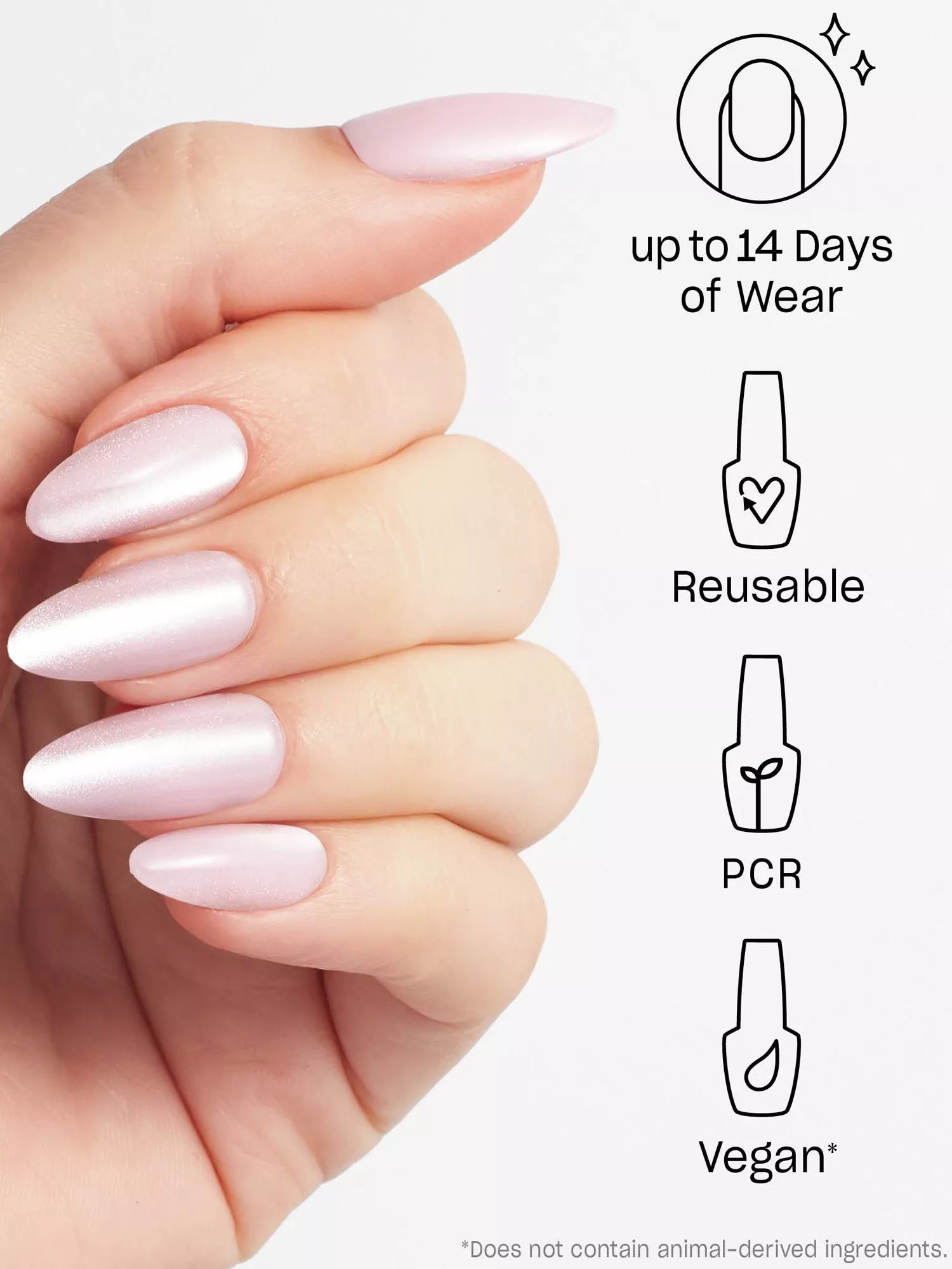 OPI press on nails Editor in Chic baby pink - British product