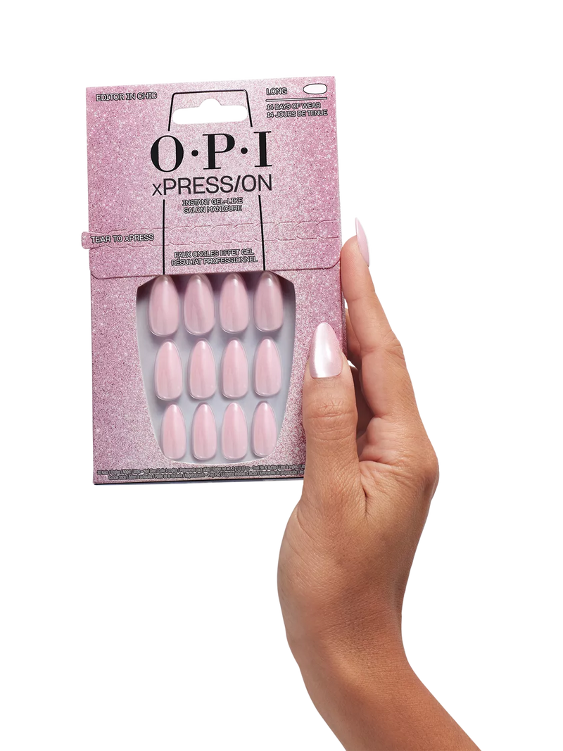 OPI press on nails Editor in Chic baby pink - British product