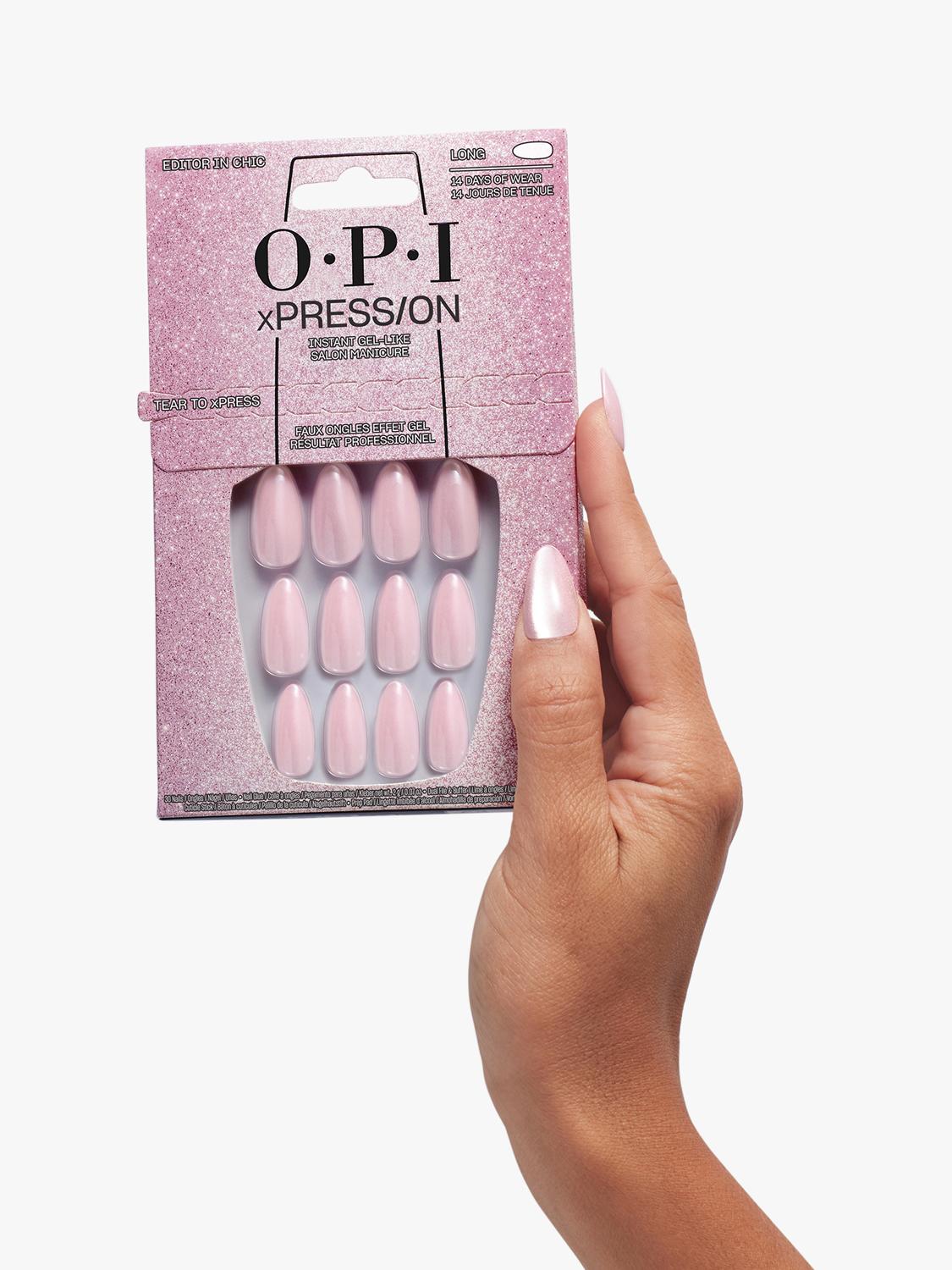 OPI press on nails Editor in Chic baby pink - British product