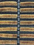 John Lewis rubber coir scraper door mat black - British product