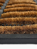 John Lewis rubber coir scraper door mat black - British product