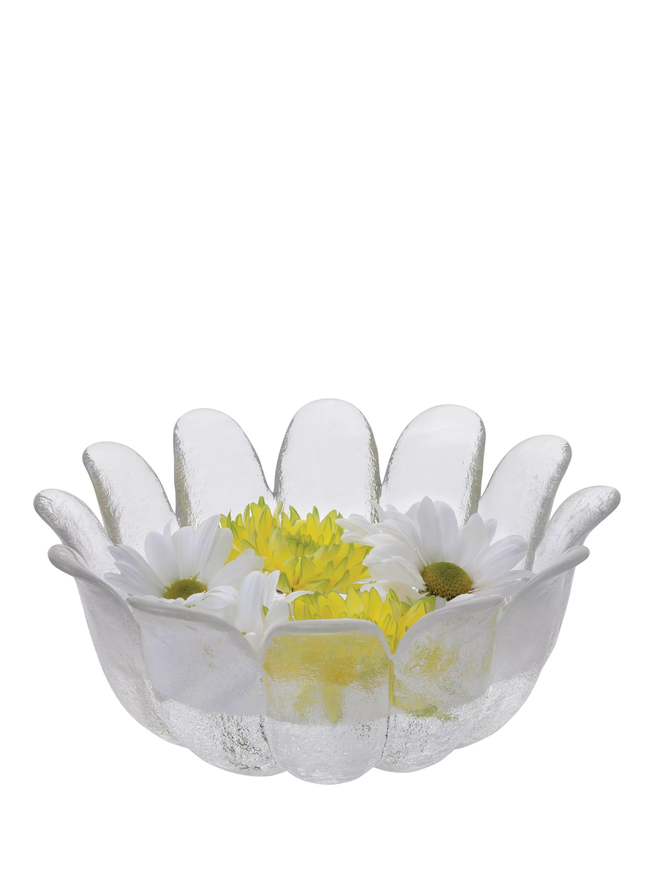 Dartington Crystal Daisy Heirloom clear glass bowl 21.5cm (British brand)