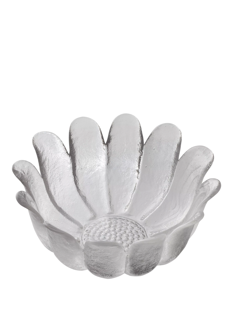 Dartington Crystal Daisy Heirloom clear glass bowl 21.5cm (British brand)