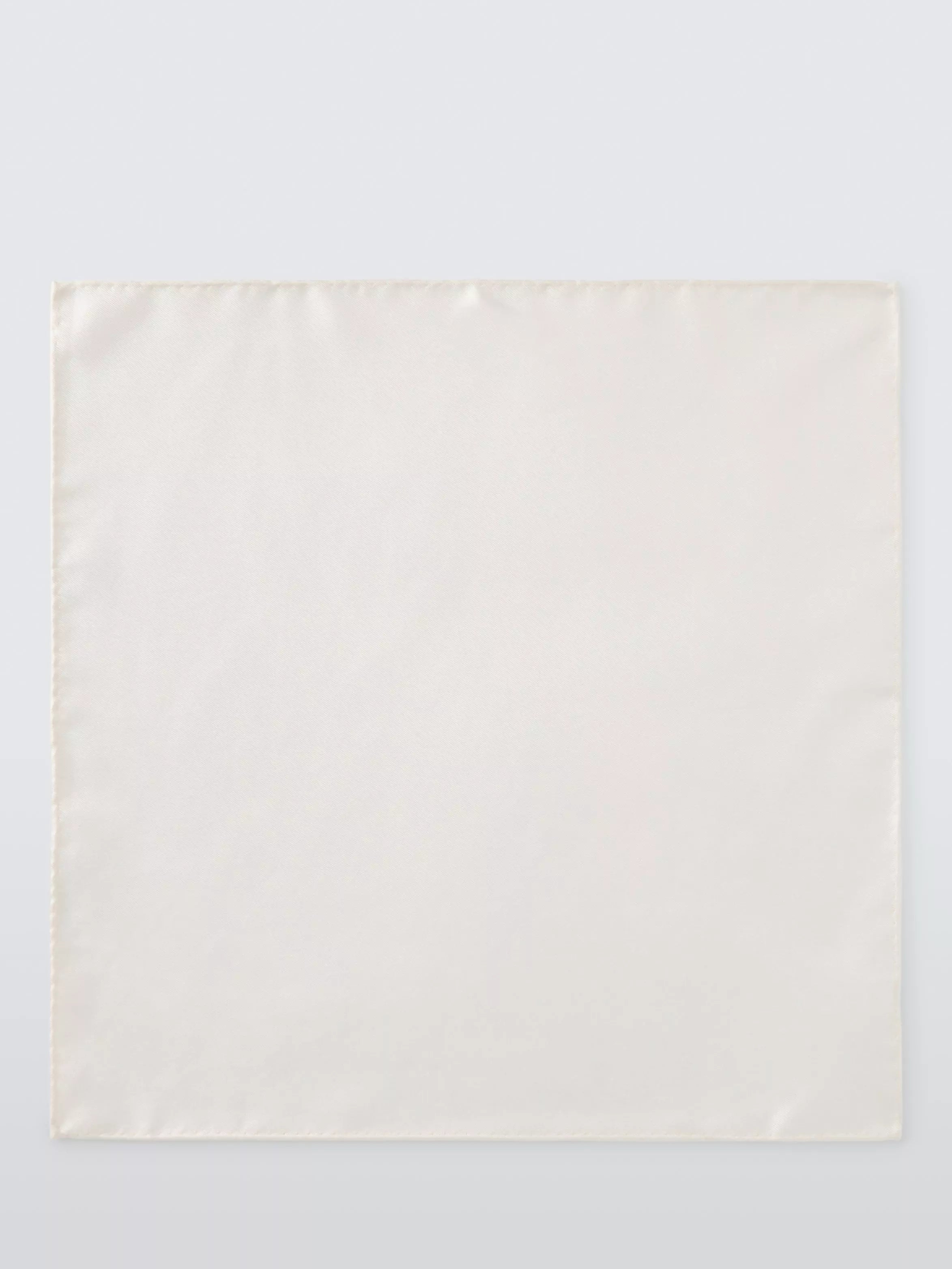 John Lewis plain silk pocket square, imported from the UK