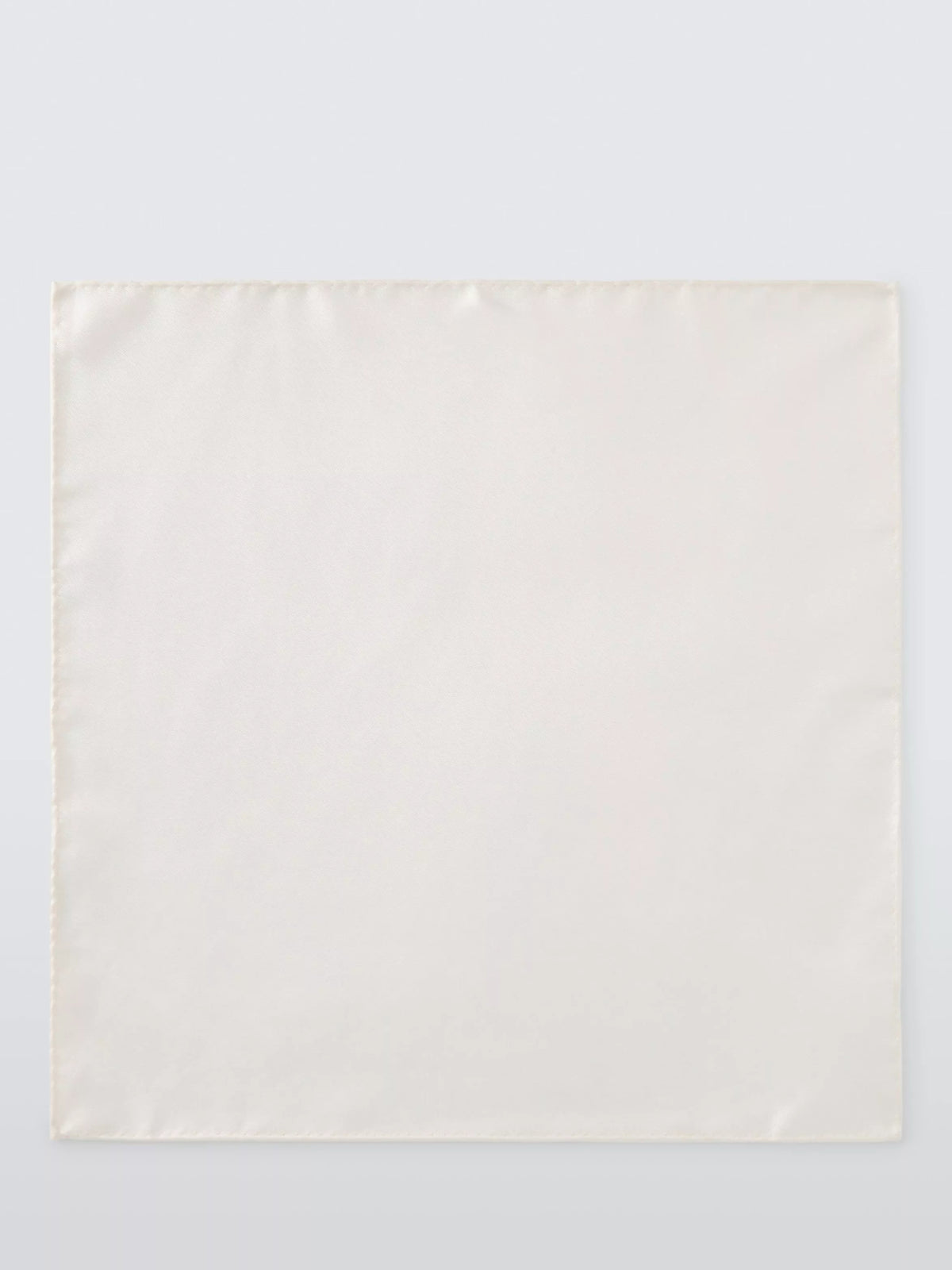 John Lewis plain silk pocket square, imported from the UK