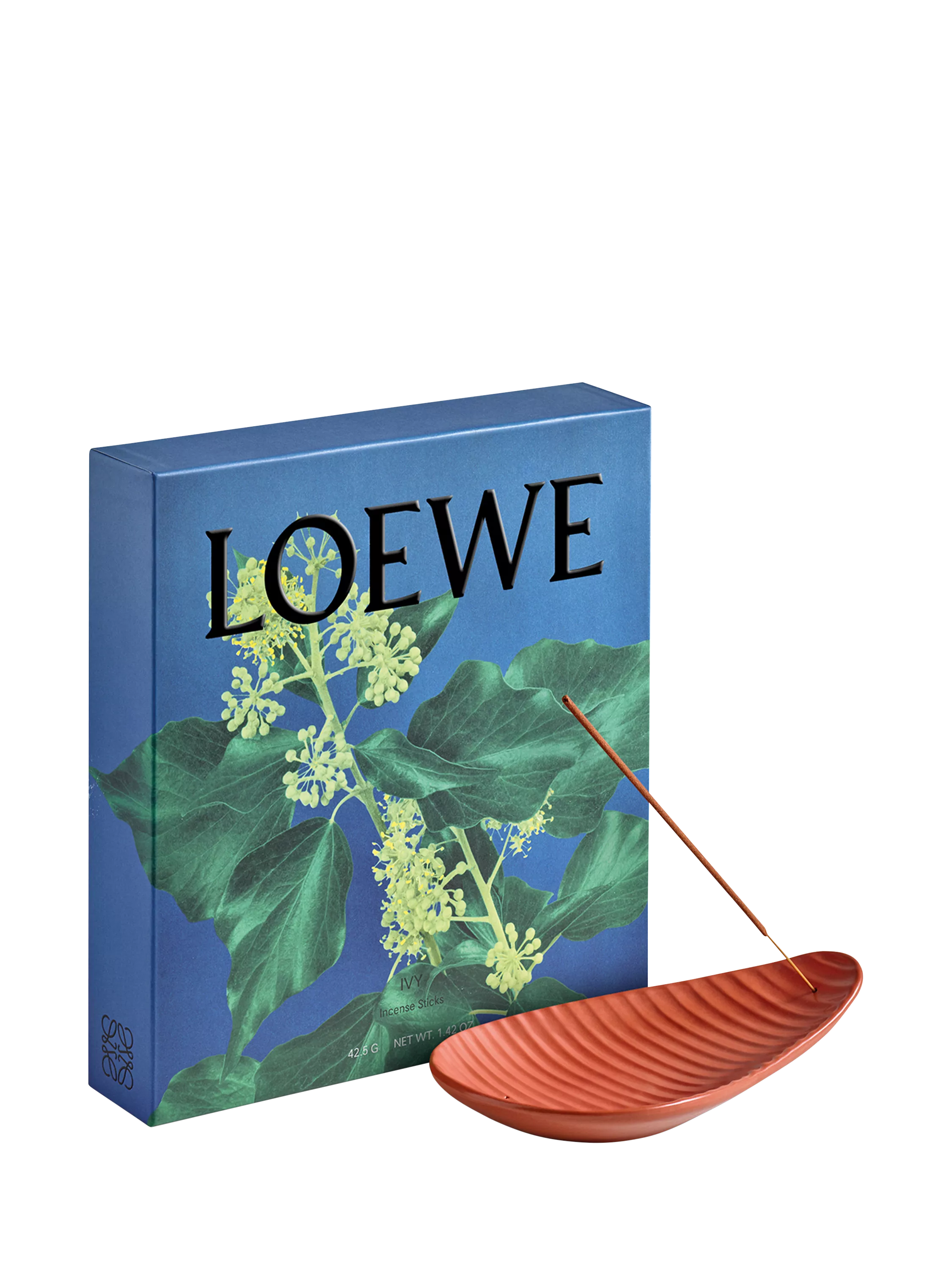 LOEWE Ivy Incense Sticks Set bamboo sticks terracotta holder - British product