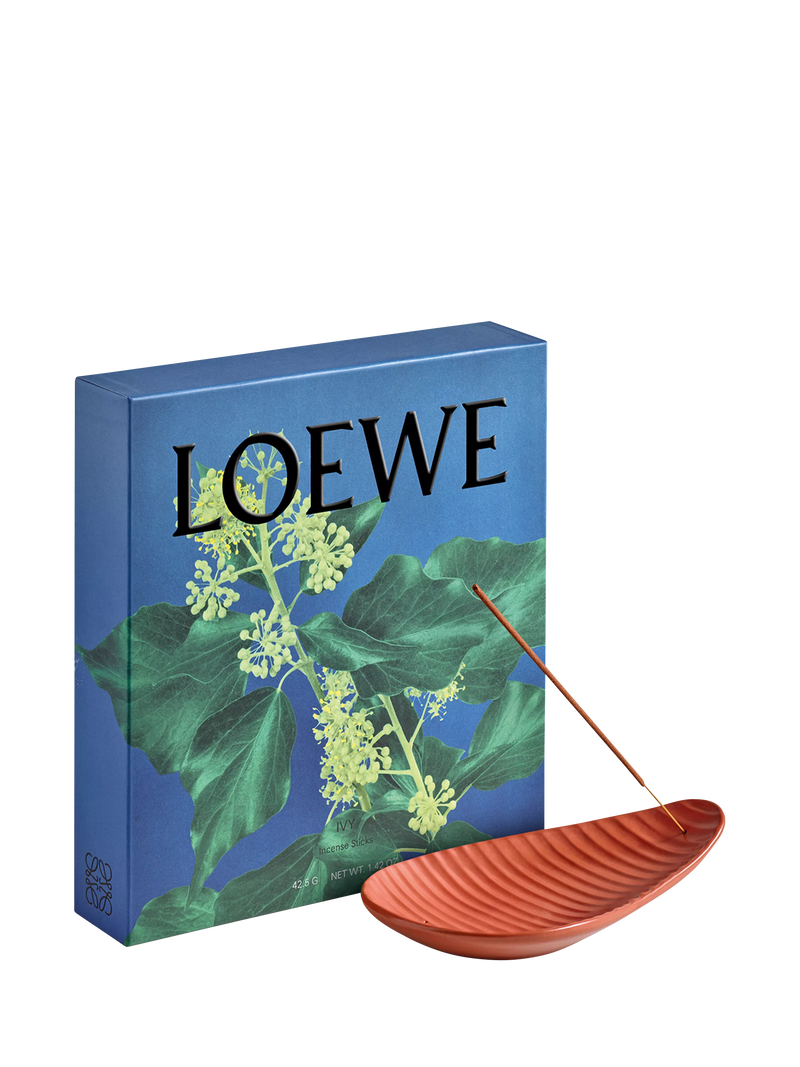 LOEWE Ivy Incense Sticks Set bamboo sticks terracotta holder - British product