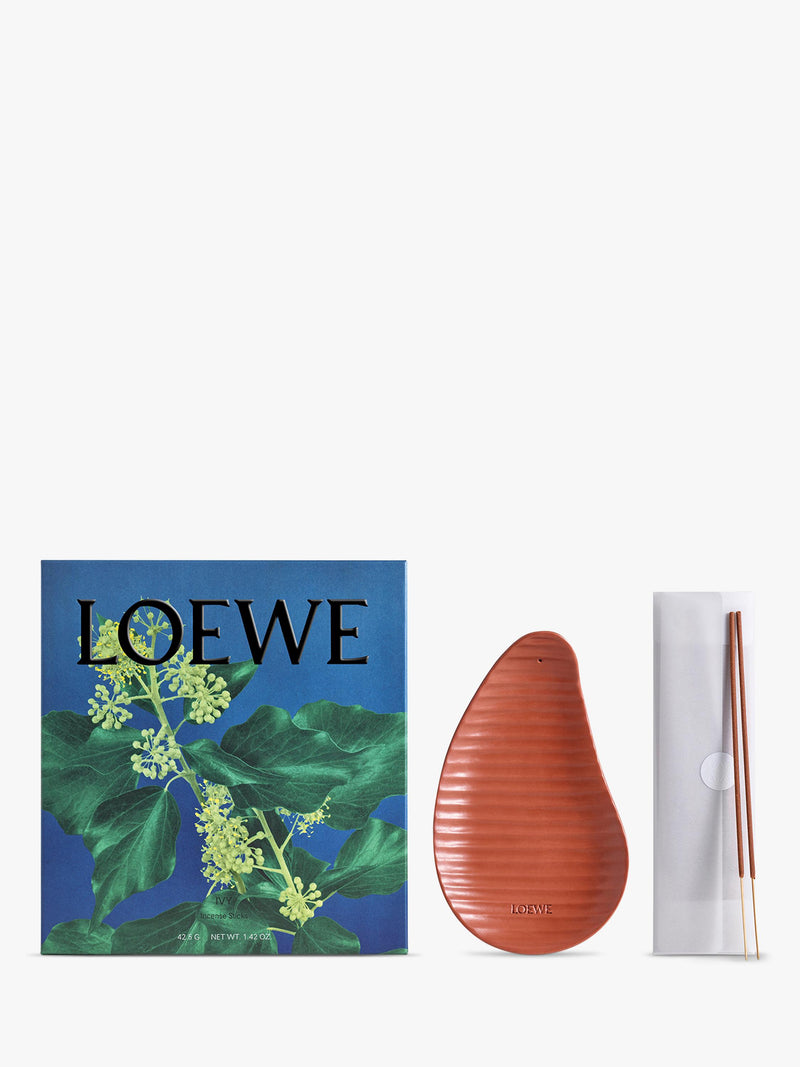 LOEWE Ivy Incense Sticks Set bamboo sticks terracotta holder - British product