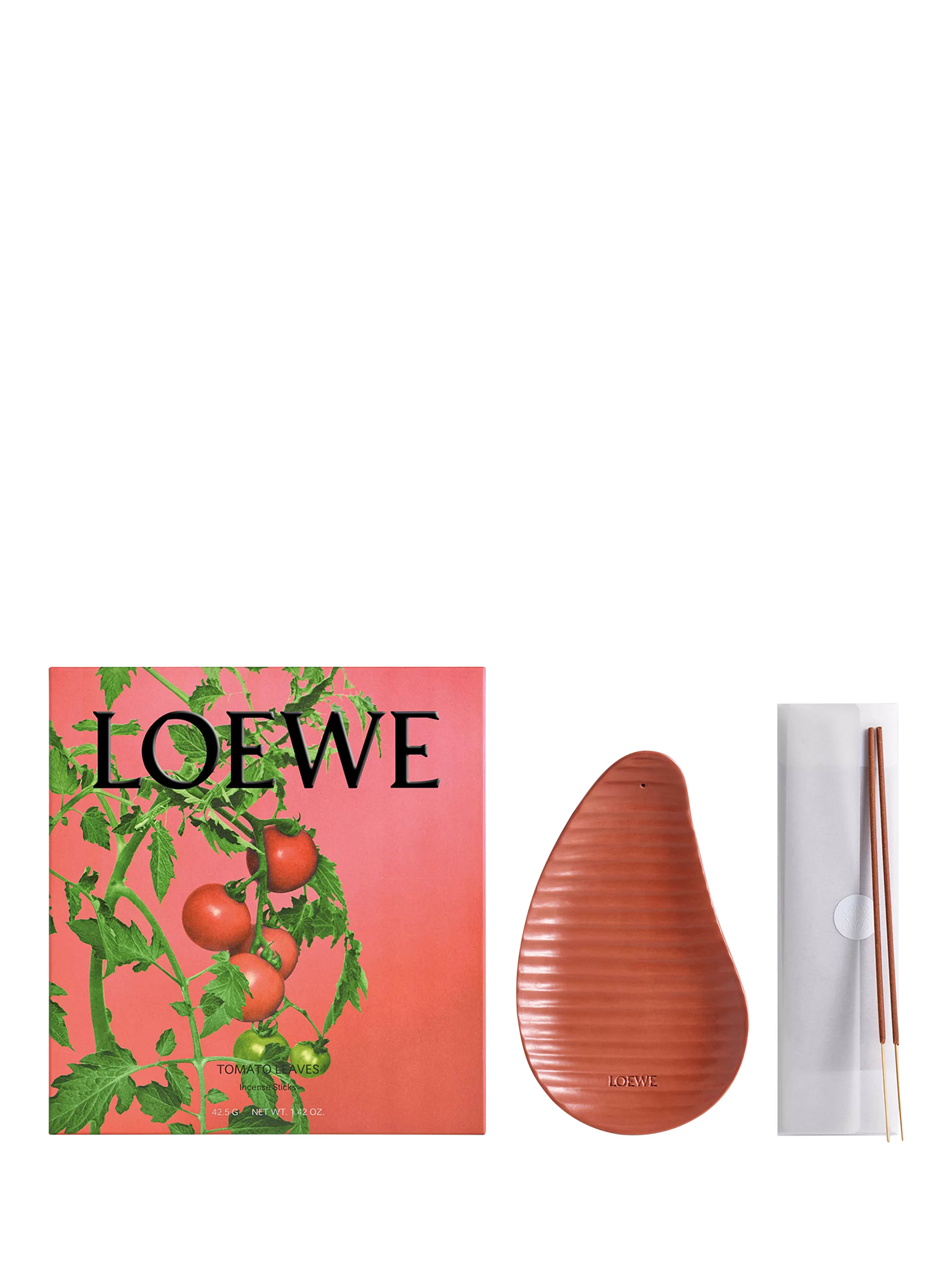 LOEWE tomato incense sticks set with holder (British brand)