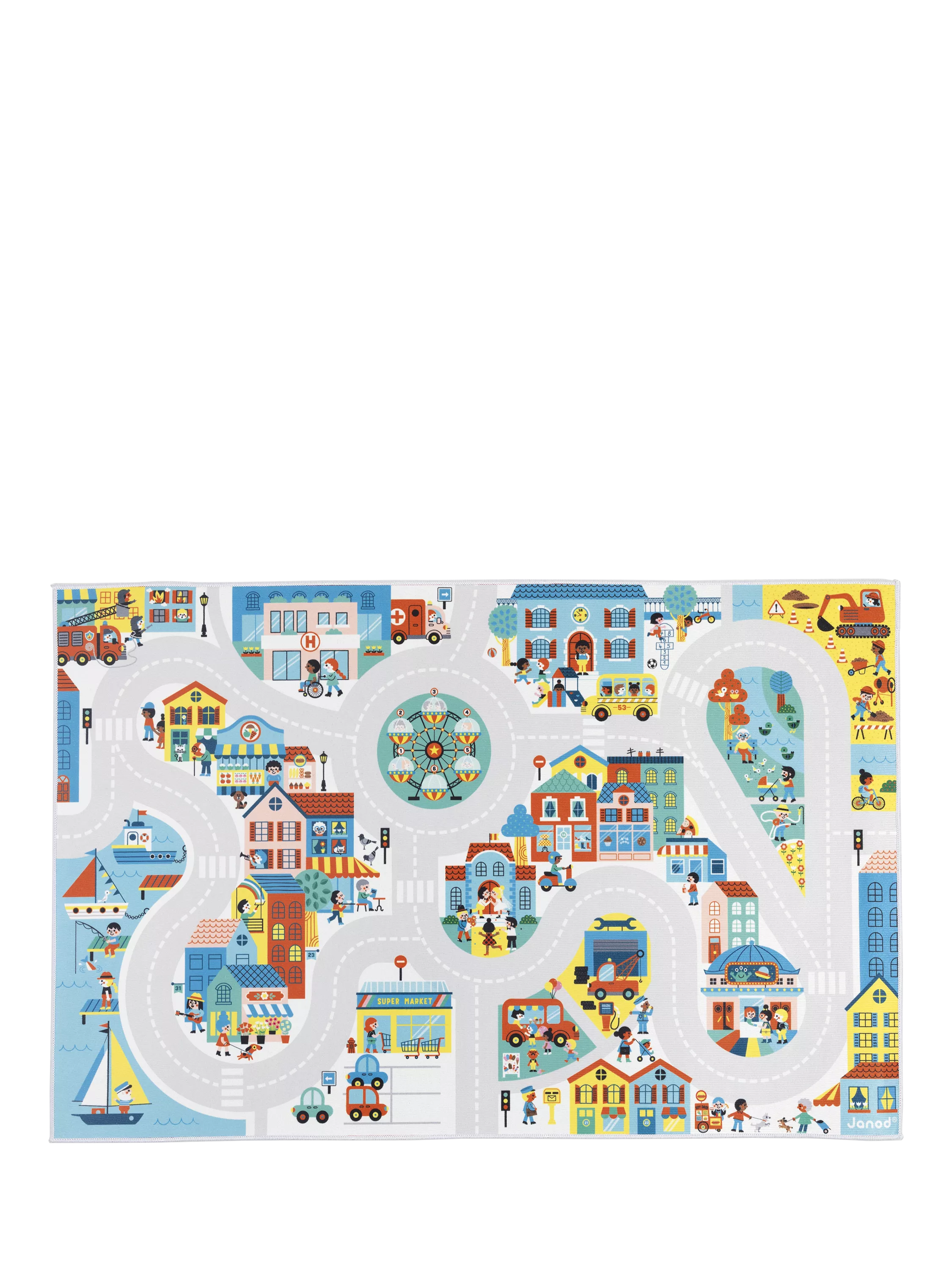 Janod City play mat for kids, UK version