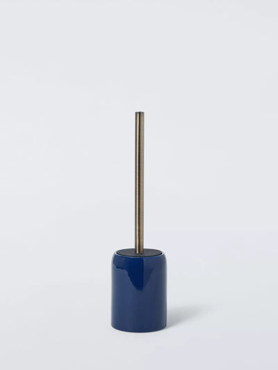 John Lewis John Lewis Ceramic Toilet Brush & Holder, Indigo- Buy online at McGrocer