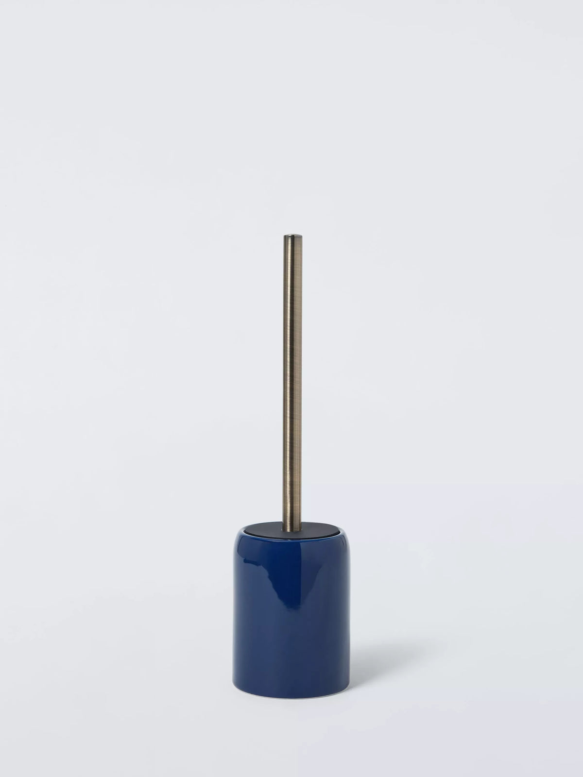 John Lewis ceramic toilet brush holder indigo, UK version