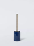 John Lewis ceramic toilet brush holder indigo, UK version