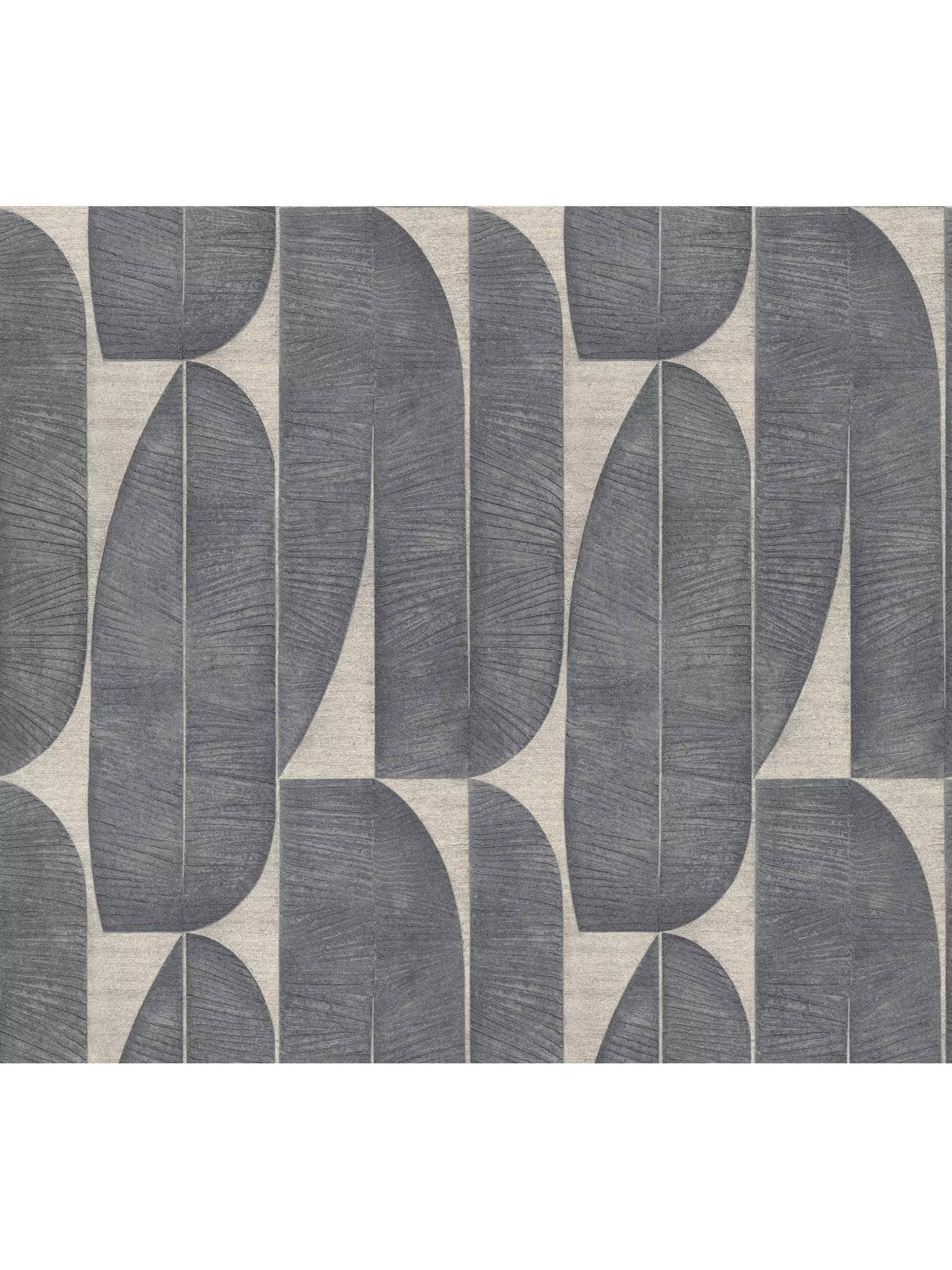 Galerie Geometric Leaf Wallpaper