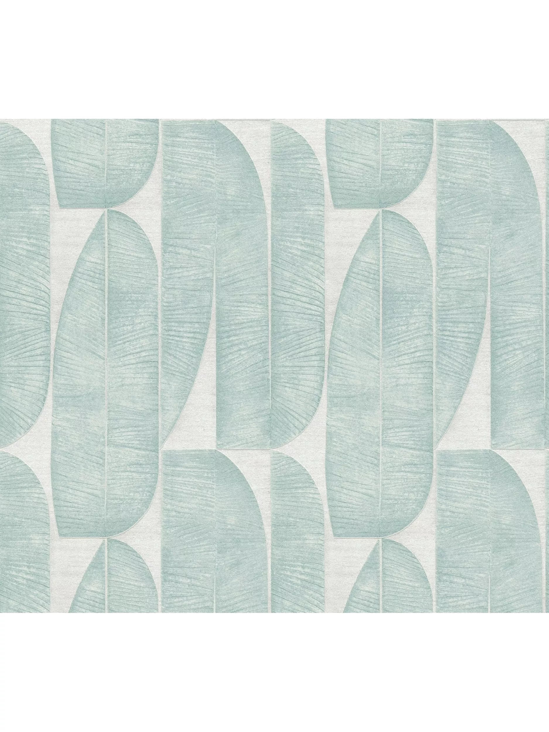Galerie Geometric Leaf Wallpaper