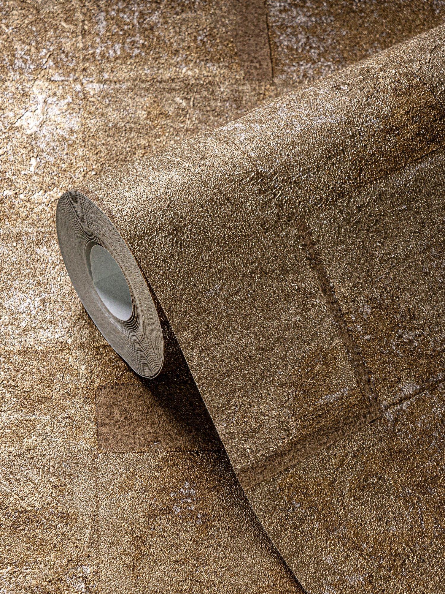 Galerie Squares on Squares wallpaper faux tile effect metallic - British product