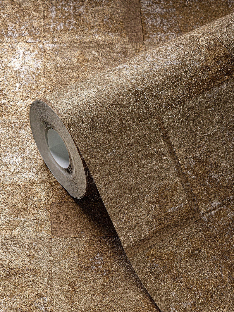 Galerie Squares on Squares wallpaper faux tile effect metallic - British product