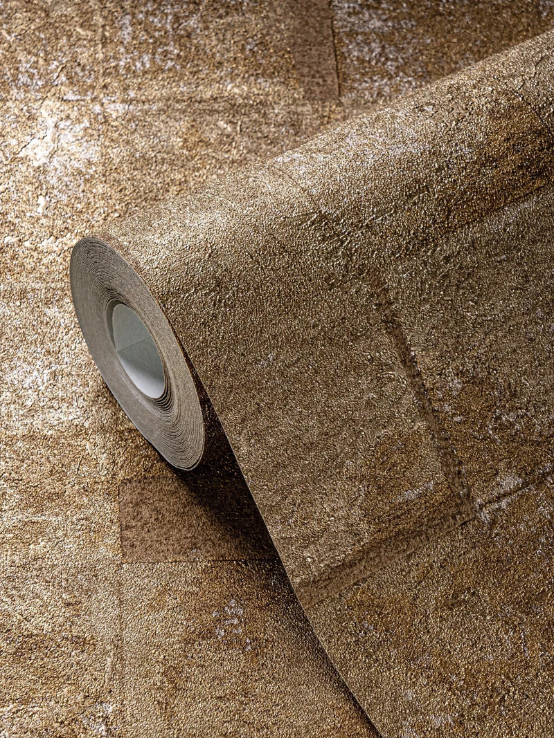 Galerie Squares on Squares wallpaper faux tile effect metallic - British product