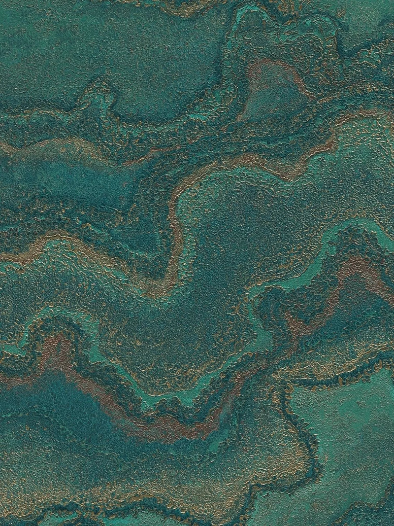 Galerie Water Marble Wallpaper - Metallic Finish (1005cm x 53cm)