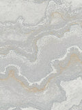 Galerie Water Marble Wallpaper - Metallic Finish (1005cm x 53cm)