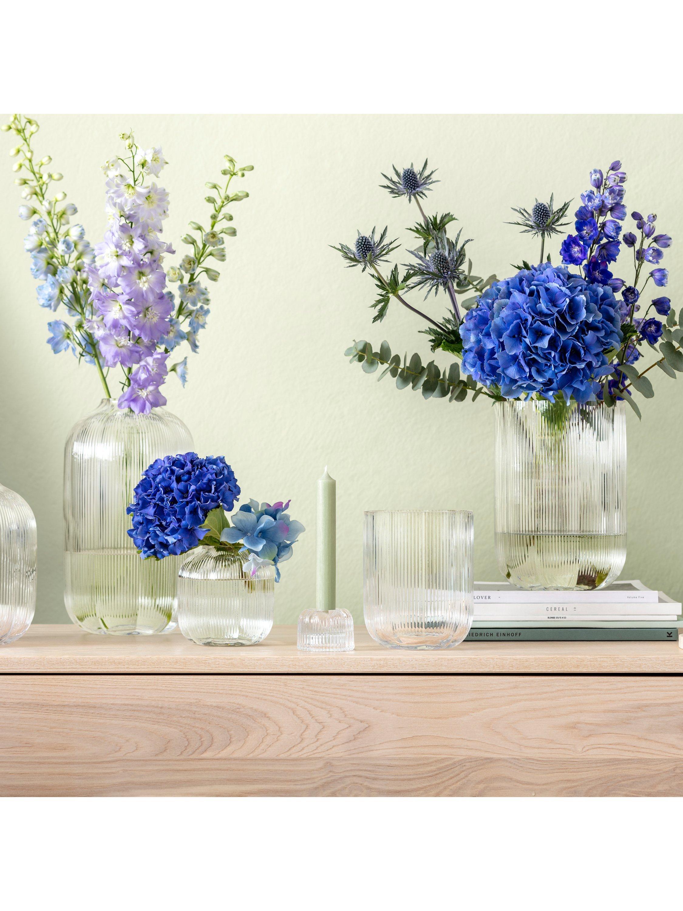 Villeroy & Boch Fleur glass vase H19cm (British brand)
