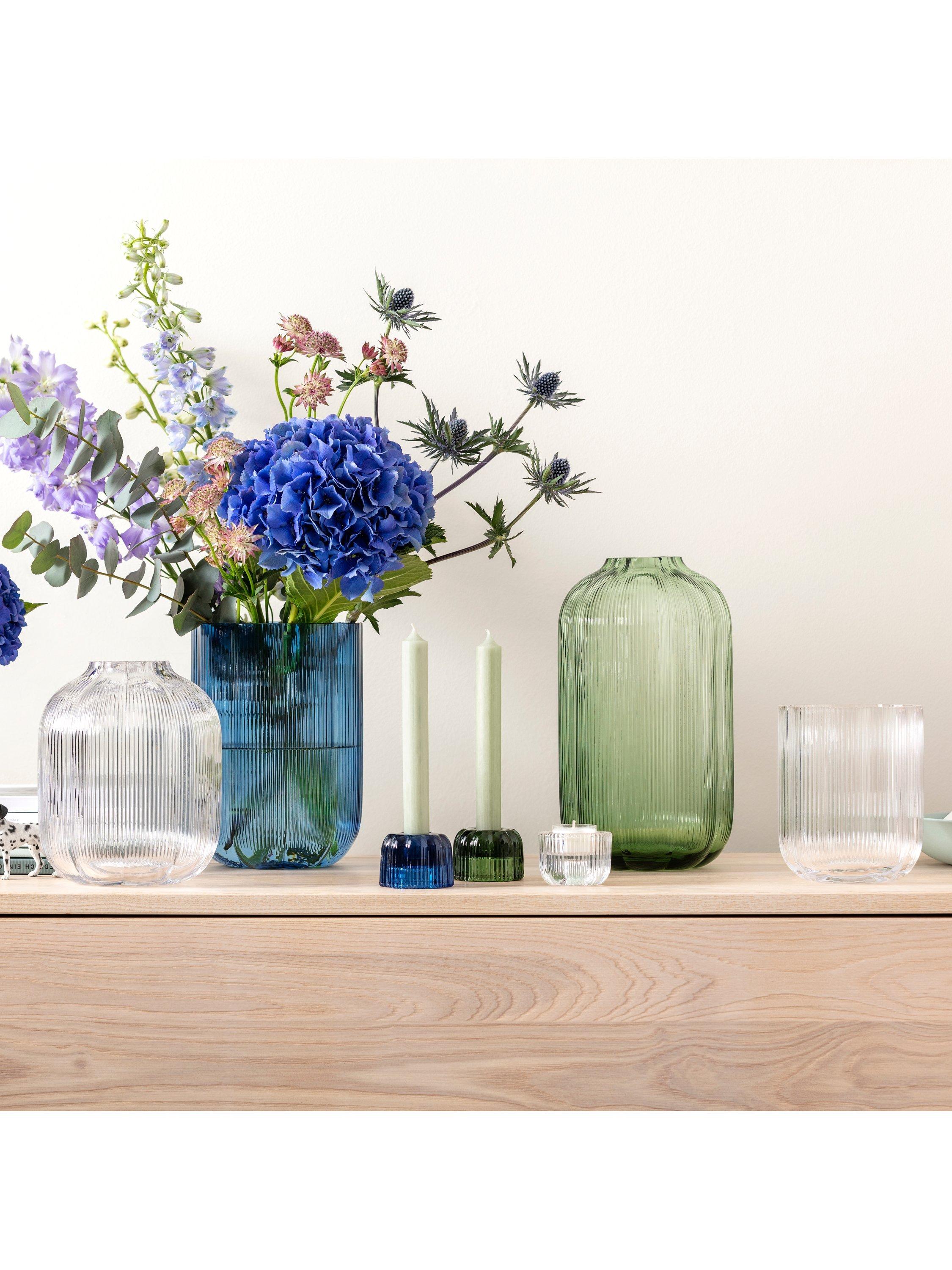 Villeroy & Boch Fleur glass vase H19cm (British brand)