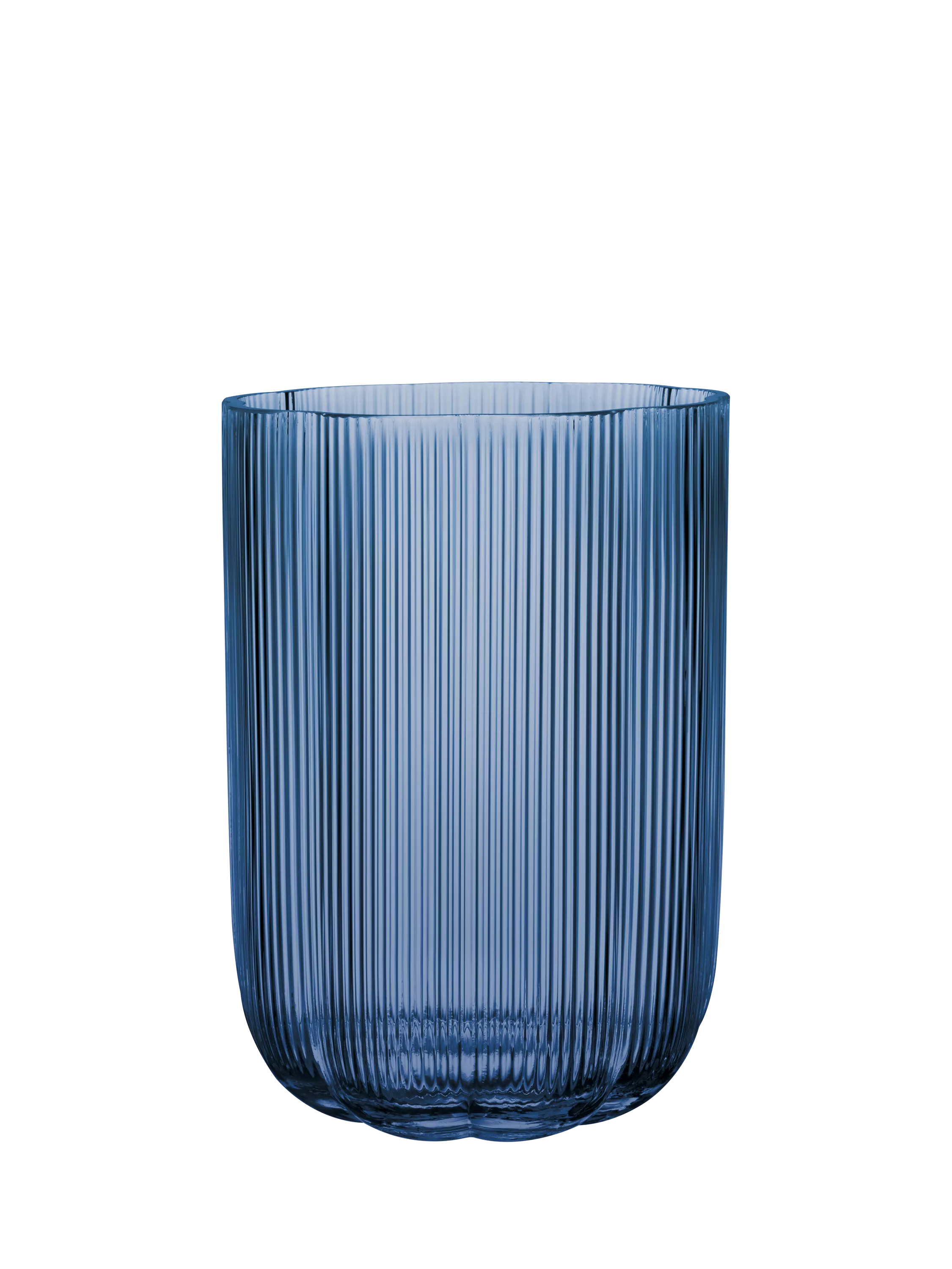 Villeroy & Boch glass vase Fleur blue 22.5cm, UK version
