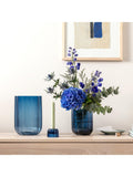 Villeroy & Boch glass vase Fleur blue 22.5cm, UK version