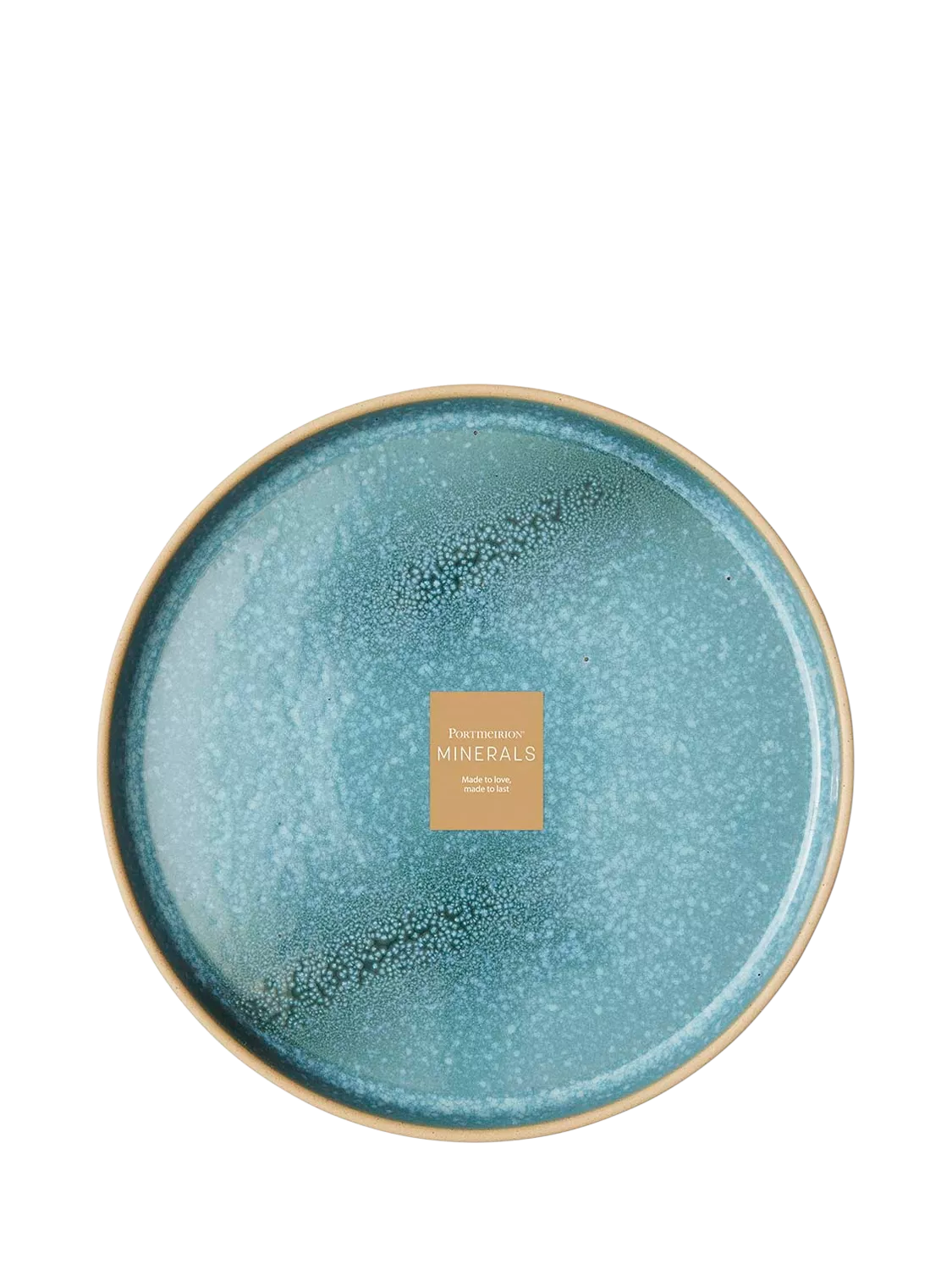 Portmeirion stoneware dinner plate 26.6cm jade - British product