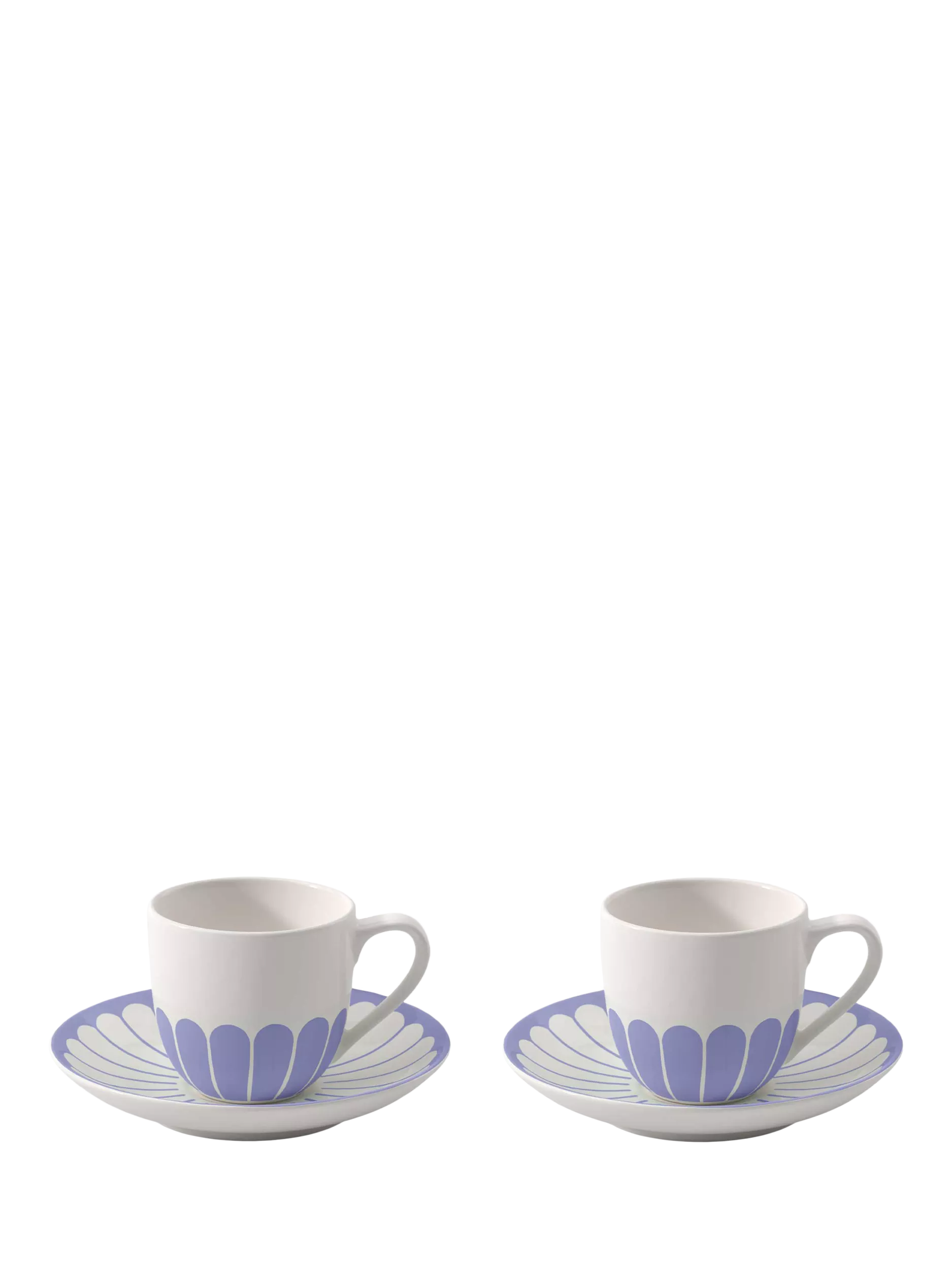 Villeroy & Boch porcelain espresso cup and saucer set of 2, 70ml, blue (British brand)