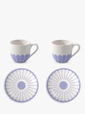 Villeroy & Boch porcelain espresso cup and saucer set of 2, 70ml, blue (British brand)