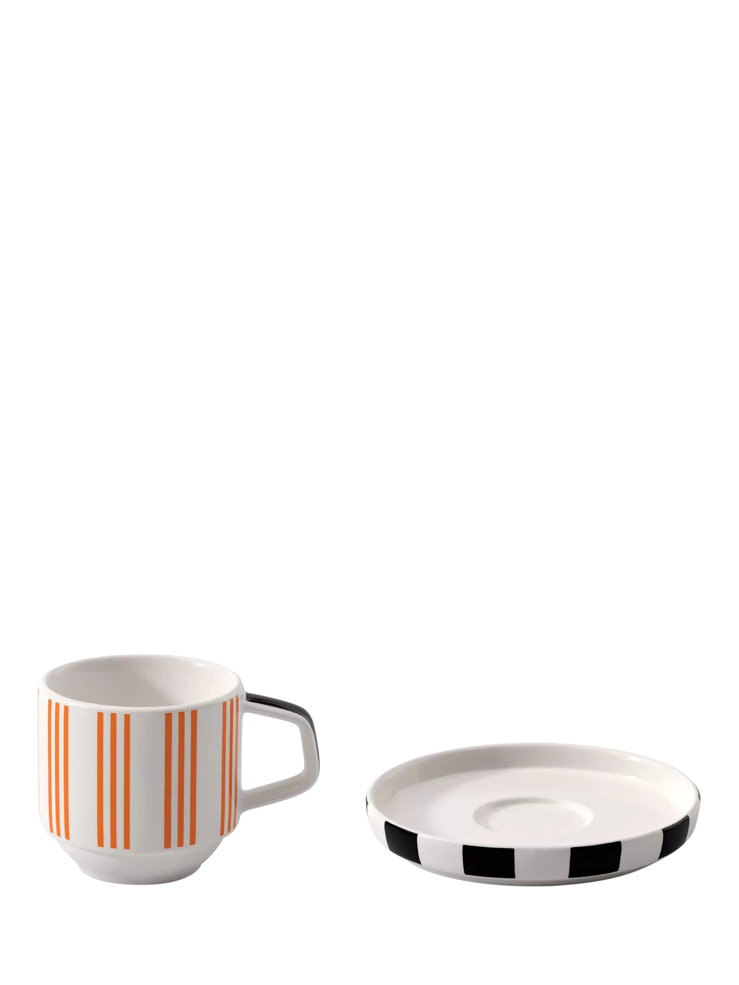 Villeroy & Boch Memphis Multi porcelain espresso cup and saucer 60ml (British brand)